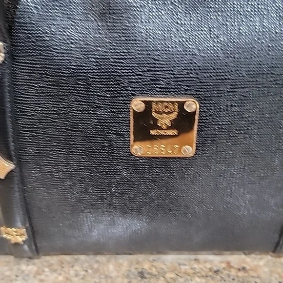 🌵MCM GERMANY Black Leather Satchel Bag - Picture 2 of 11
